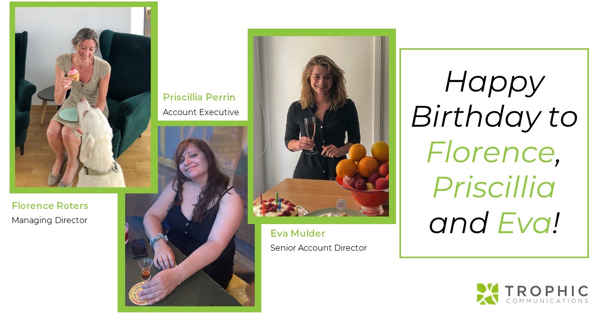 Trophic Communications (@trophiccomms) on Twitter photo Hip hip hurray to the Trophic June Bday crew!
Wishing the happiest of bdays to <a href="/EvaMulder9/">Eva Mulder</a>, <a href="/FRTrophic/">Florence Roters</a> & <a href="/Priscillia_P_/">Priscillia Perrin</a> as we raise our glasses and say cheers, proost, prost, salud and santé - that covers almost all the languages spoken by these three fabulous Beansters! Hip hip hurray to the Trophic June Bday crew!
Wishing the happiest of bdays to <a href="/EvaMulder9/">Eva Mulder</a>, <a href="/FRTrophic/">Florence Roters</a> & <a href="/Priscillia_P_/">Priscillia Perrin</a> as we raise our glasses and say cheers, proost, prost, salud and santé - that covers almost all the languages spoken by these three fabulous Beansters!