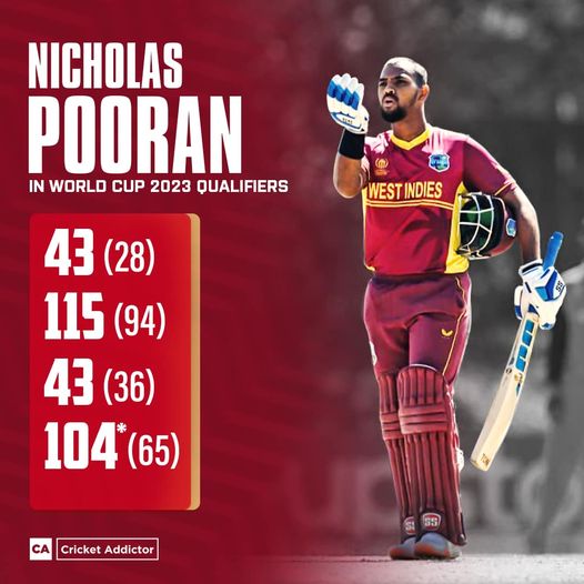 Nicholas Pooran in World Cup 2023 Qualifiers 
He is on fire 🔥

#cricket #WorldCupQualifiers2023 #icc