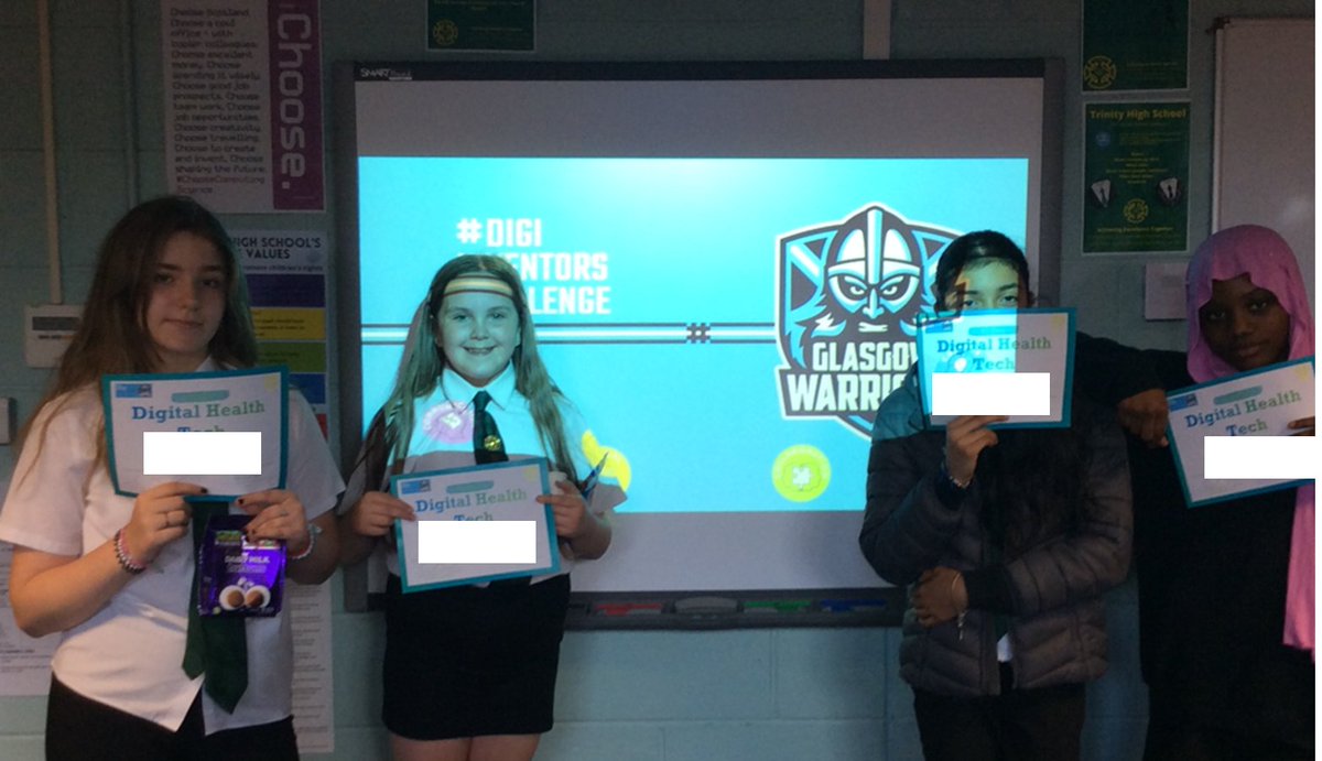 Trinityrenfrew's tweet photo. Congratulations to our all winners of the Trinity Digital Health Tech competition. All your ideas were amazing, well done!
1st Place – Smart Inhaler (Kieran &amp; Erin)
2nd Place – Screen Savers (Hajarat, Jodie, Jasmine &amp; Amina)
3rd Place – Foodie Fuel (Carla, Leila-Jane &amp; Anna) https://t.co/03y1DWFTfB