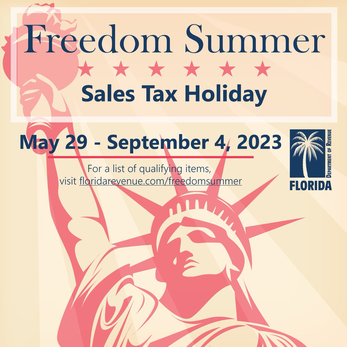 Looking for things to do for the last month of summer?

Thanks to the FL Department of Revenue's 2023 Freedom Summer Sales Tax Holiday, tickets to general outdoor supplies and so much more are sales tax-free through Sept. 4.
Find out more: bit.ly/3PxgzE2

#ALLINMartin👊