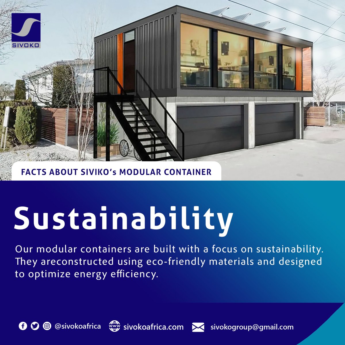 sivokoafrica's tweet image. Sivoko Modular Containers: Where Functionality Meets Style - Create Your Dream Space with Endless Design Possibilities!

Whatsapp us: +917722062505
Email us: Sivokogroup@gmail.com

#sivokogroup #modularcontainer #livingspace #containerhomes