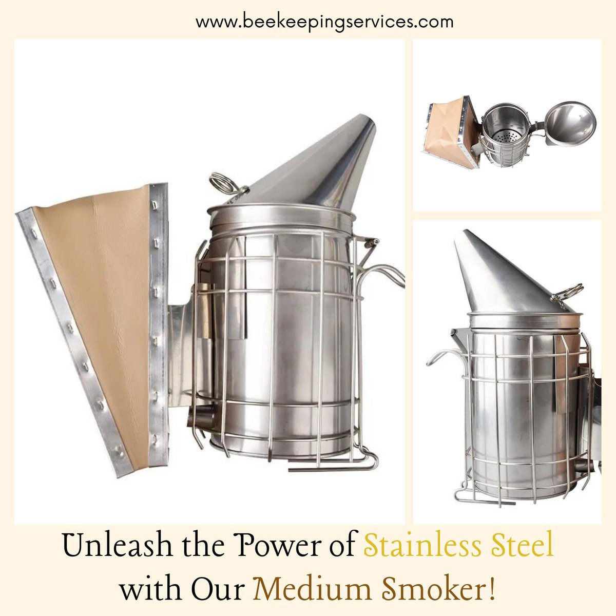 KarenAvetisyan2's tweet image. Ignite your beekeeping journey with our high-quality stainless steel smoker! 

Our tools will make your life way easier
beekeepingservices.com/product/beehiv…
.
#StainlessSteelSmoker #BeekeepingEssentials #DurableAndReliable #BeekeepersChoice #PremiumQuality #EfficientBeekeeping