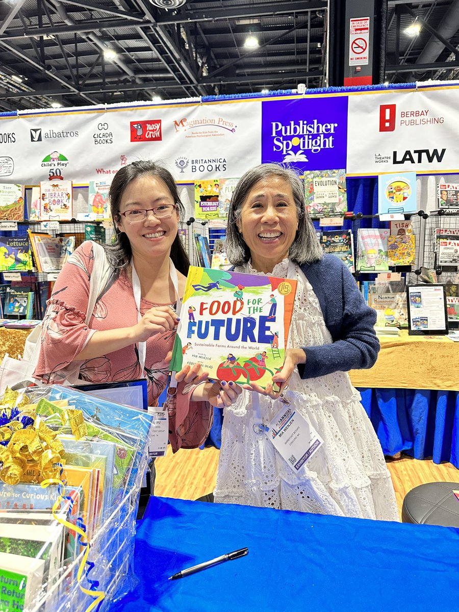 So thrilled to have received a signed copy of @pragmaticmom 's latest book, FOOD FOR THE FUTURE! A journey of sustainable farms around the world! @BarefootBooks #writerslift #amwriting #authorcommunity #authorlife #ALAAC23 #ALAAC2023 #librarians #library