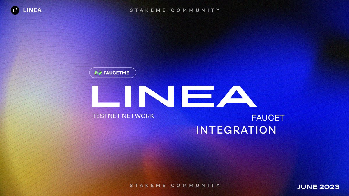 STAKEME on Twitter "STAKEME team have integrated the LINEA ETH test