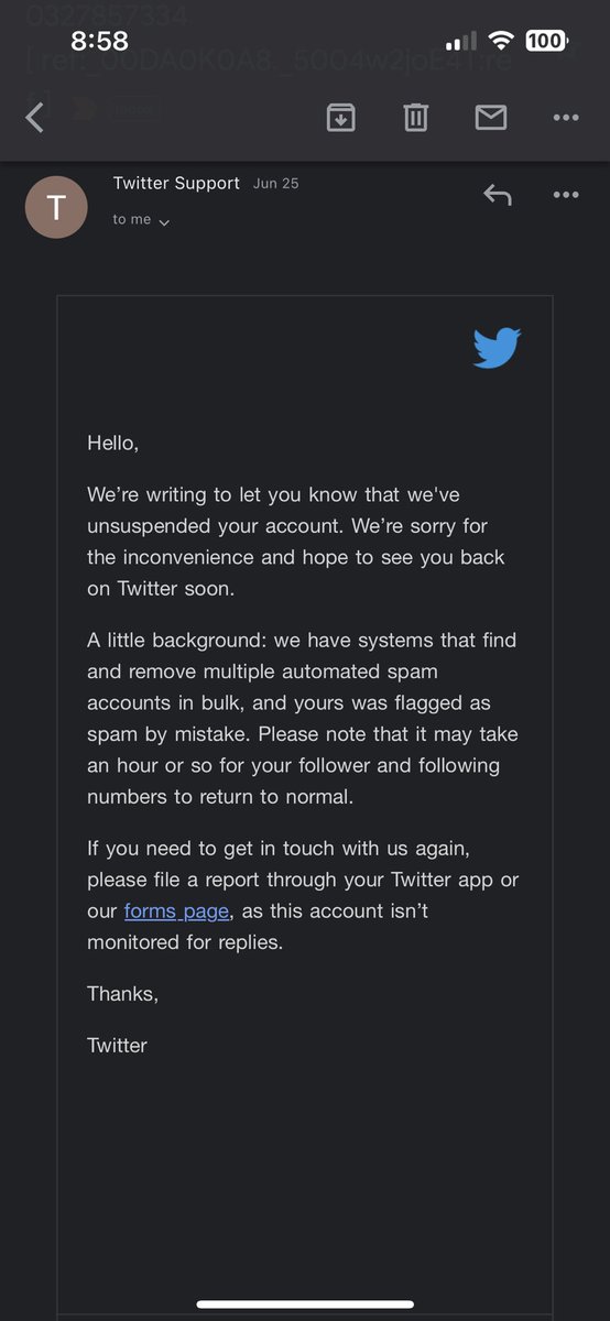 Oliver_Hamby's tweet photo. Now I don’t want to blame Elon….. but finally got my account back https://t.co/r0fpahCNQq