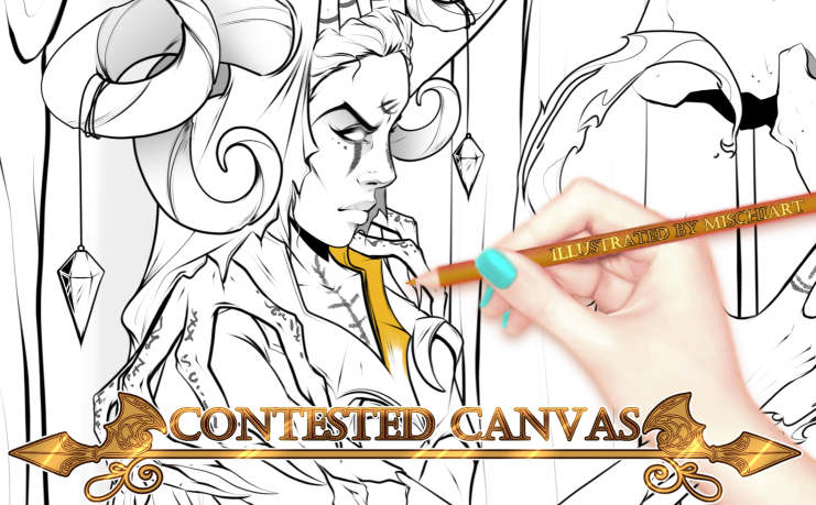 MischiArt's tweet photo. ⚔️June's Battle Aria coloring page features our Necromancer: Soul Syphon!  She is available to color in  8.5"x11" format.  

Next month our harpies will be added &amp; the full coloring poster will be available!⚔️

$2 Pendulum Tier opens the coloring library.
https://t.co/lVSncwXUbv https://t.co/8wKp8ZE6bp