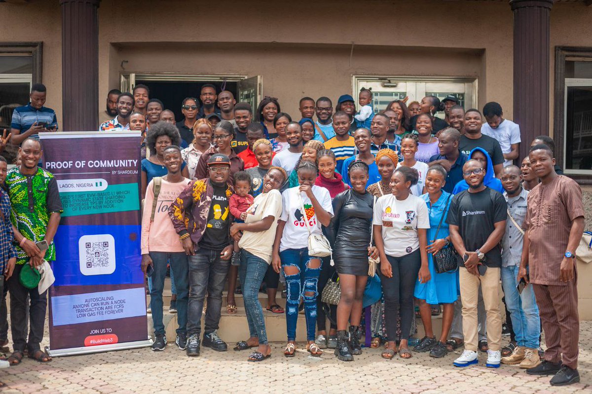 ShardStarter's tweet photo. π£#Shardians Another successful @shardeum #ProofOfCommunity meet-up took place in Lagos, Nigeria on June 17th π₯³π₯³
A huge thanks to @AmanaItunu for delivering an engaging presentation on #ShardStarter, highlighting its unique features and the incredible benefits of holding $SHMX π€π
We sincerely appreciate everyone who joined us and contributed to the vibrant conversation. Together, we are actively shaping the future of decentralized technology ππ
#ShardStarter #Shardeum #BlockchainCommunity #lagos