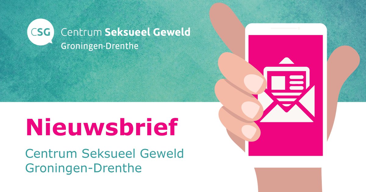 Wil jij op de hoogte blijven van het Centrum Seksueel Geweld (CSG) Groningen-Drenthe? Schrijf je in voor de nieuwsbrief. Twee keer per jaar ontvang je dan een nieuwsbrief met updates over ontwikkelingen, evenementen, acties en campagnes: ggddrenthe.nl/csg/nieuwsbrie…….
<a href="/CSG_08000188/">Centrum Seks. Geweld</a>