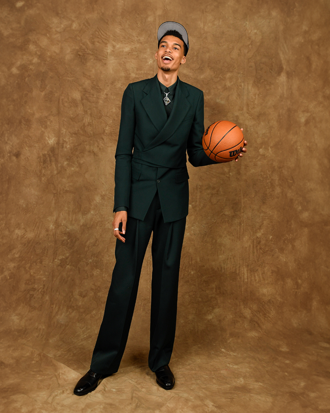 Louis Vuitton on X: The Maison congratulates Victor Wembanyama. The basketball  player became the first French number 1 pick in the NBA Draft. Dressed in a  forest green wrapped jacket and tailored