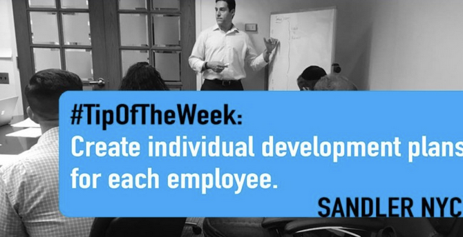 #TipOfTheWeek: Create individual development plans for each employee. Sit down with your team members and discuss their long-term goals for Q3 and Q4! This will help you create a realistic plan to track their progress within the company.
