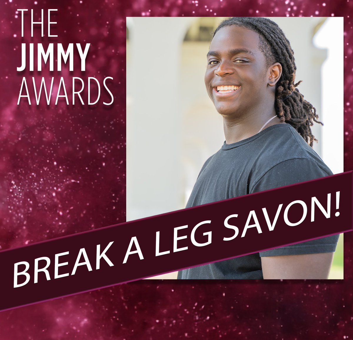 Congrats Savon! We’ll be rooting for you tonight at the <a href="/JimmyAwards/">Jimmy Awards</a> !!! #acadafamily <a href="/ExcelTECC/">Excel TECC</a>