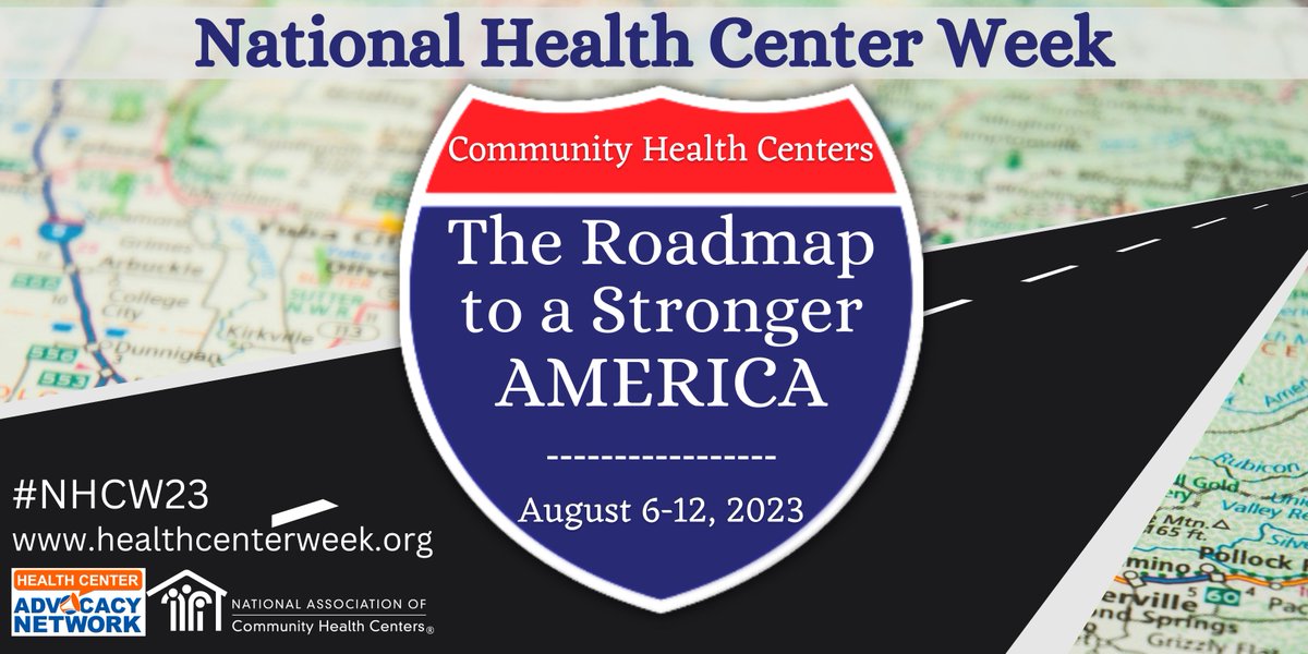 The #NHCW23 health center road trip starts tomorrow! Follow along each day as we celebrate 2 states & territories with fun & inspiring facts about health centers across the US. Grab your snacks & get ready to go!🛣️ 

 Check out healthcenterweek.org for more details! #ValueCHCs
