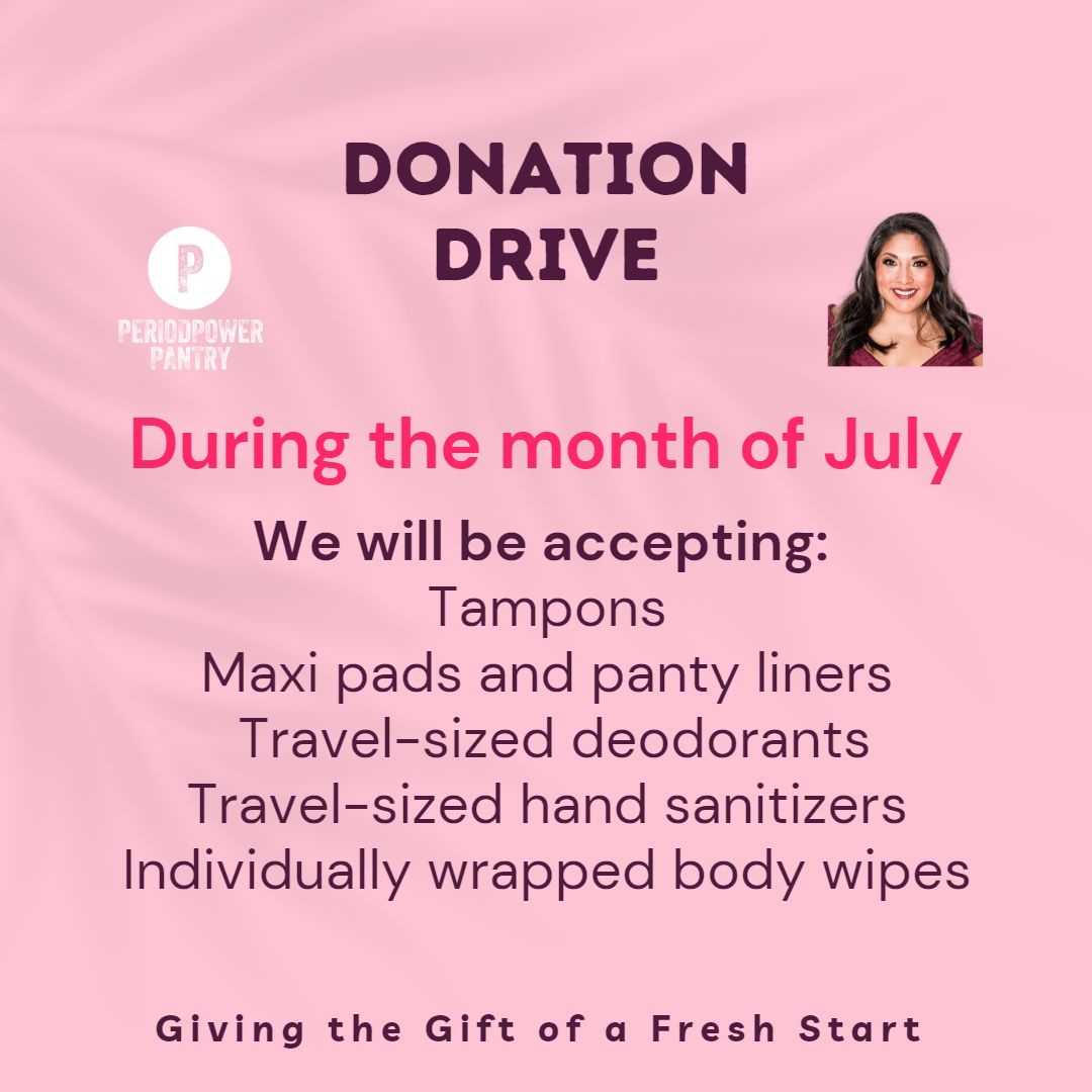 Donation Drive Time!!
.
We will accept donations via mail, delivery, or via Amazon wish list.
.
#periodpowerpantry #periodequity #freetheperiod #menstruationforall #menstruationmatters #periodproducts #setxperiodequity #texasperiodequity