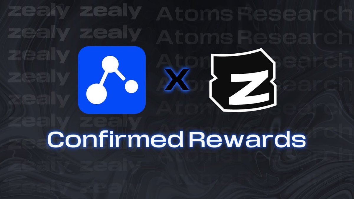 🚀 Atoms Research x Zelay Announcement 🌟🔥

We are excited to announce the launch of our Zealy page where you can complete quests, level up, and earn guaranteed rewards!

🌟 Every week, the top 3 leaderboards will receive confirmed rewards in ETH Optimism. 

🎁 Bonus: grab
