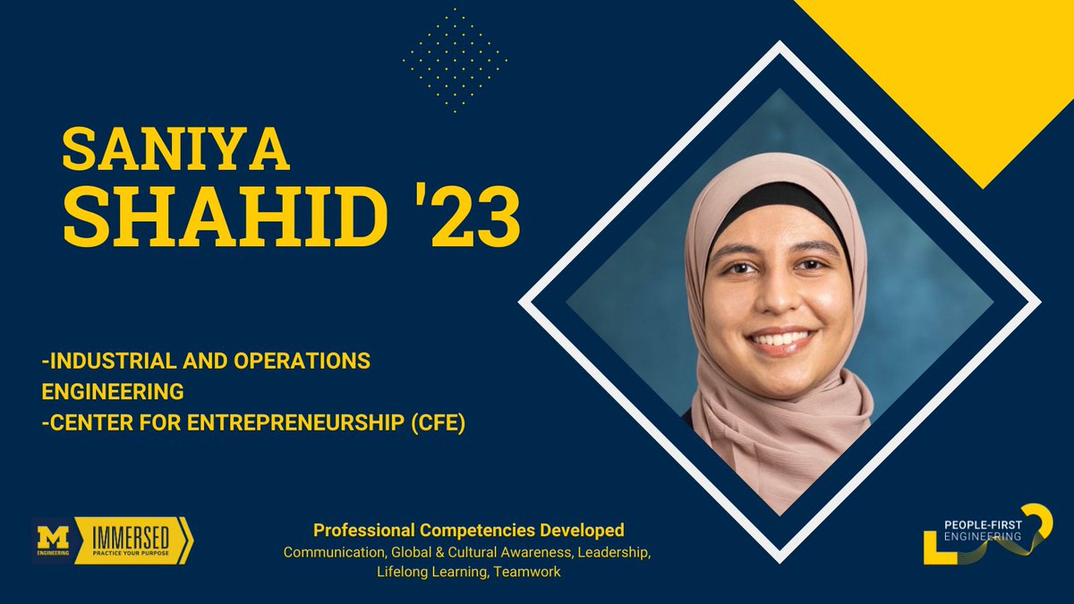 "Being a part of CFE really helped me rediscover who I am and what direction I want to grow into with a team of passionate people who are extremely supportive. That helped me shape and practice my purpose"- Saniya Shadid '23. #StudentSpotlight #PracticeYourPurpose