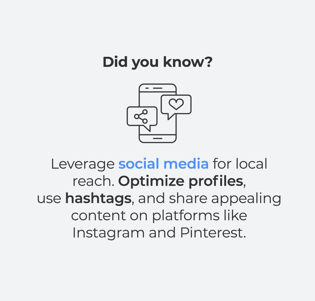 Did You Know? Beyond directories and reviews, social media platforms like Instagram and Pinterest serve as search engines. Optimize profiles, use hashtags, and share appealing content for attracting local customers effectively. 🔎
#localseo #localsearch #localmarketing #marketing