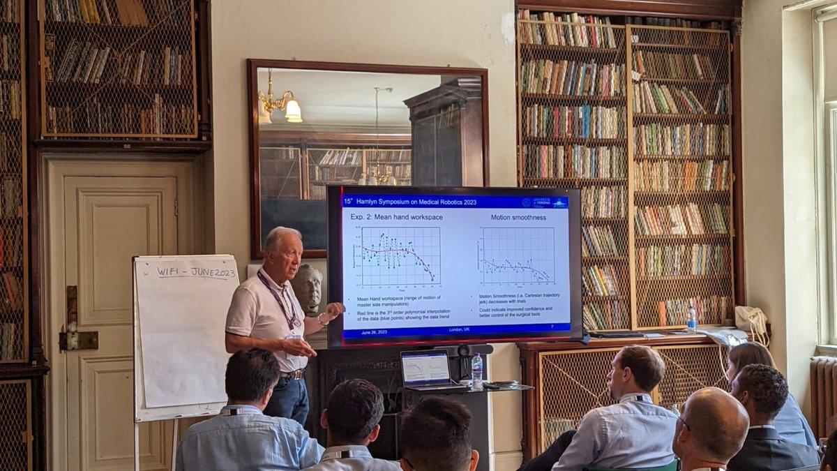 ALTAIR Robotics Lab (@labaltair) on Twitter photo Prof. Fiorini introducing Simultaneous Training of Humans and Autonomous Systems in Robotic Surgery during the #worskhop "How to train the robotic surgeons of the future? The role of simulation."
👋 See you at #HSMR23 with <a href="/ICLHamlynRobots/">The Hamlyn Centre</a> <a href="/fiorini_paolo/">Paolo Fiorini</a>
#HSMR #robots #AI Prof. Fiorini introducing Simultaneous Training of Humans and Autonomous Systems in Robotic Surgery during the #worskhop "How to train the robotic surgeons of the future? The role of simulation."
👋 See you at #HSMR23 with <a href="/ICLHamlynRobots/">The Hamlyn Centre</a> <a href="/fiorini_paolo/">Paolo Fiorini</a>
#HSMR #robots #AI