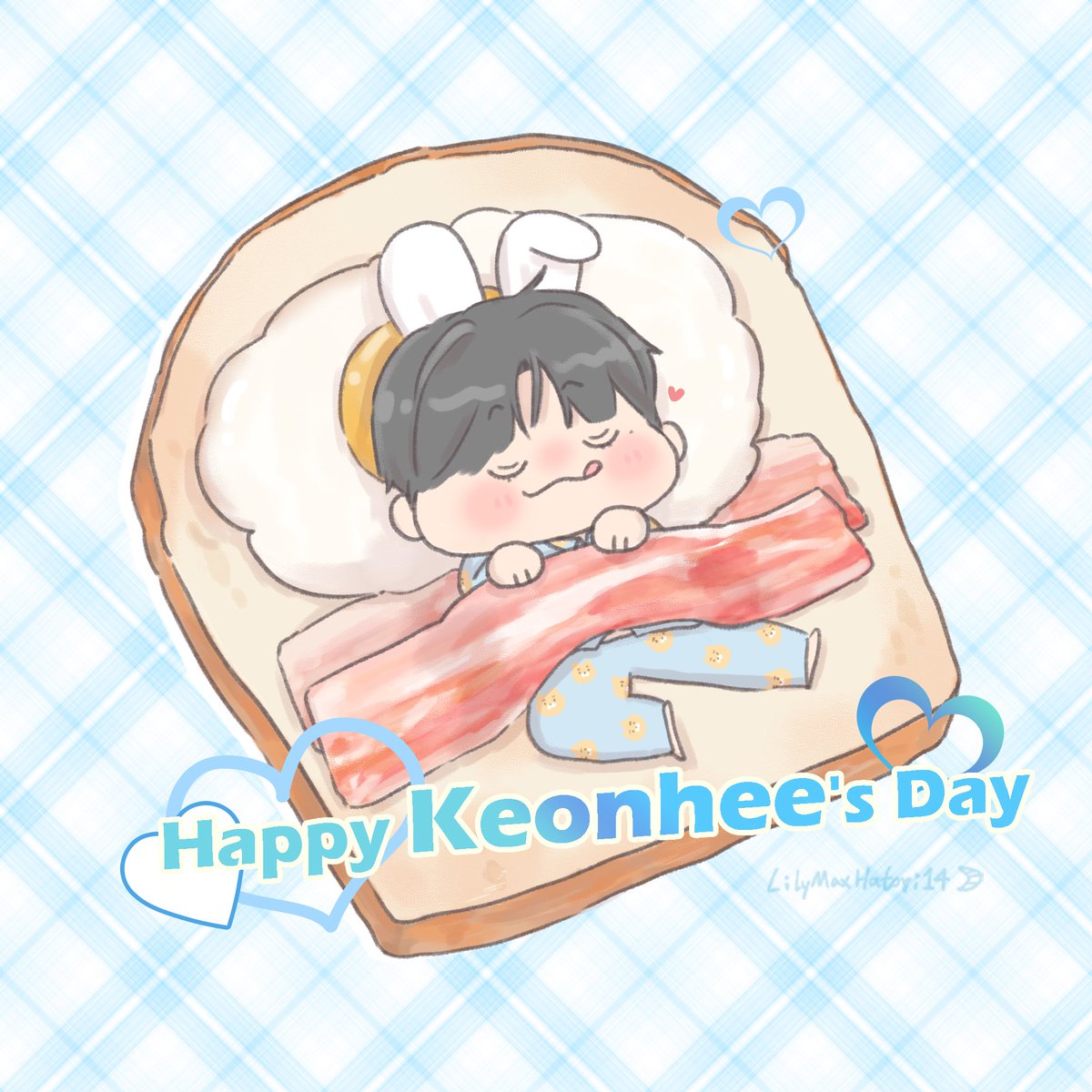🐰💙😋🎉🎂✨✨🎈
#따스한_파란하늘_건희야_생일축하해
#LOVELY_KEONHEE_DAY