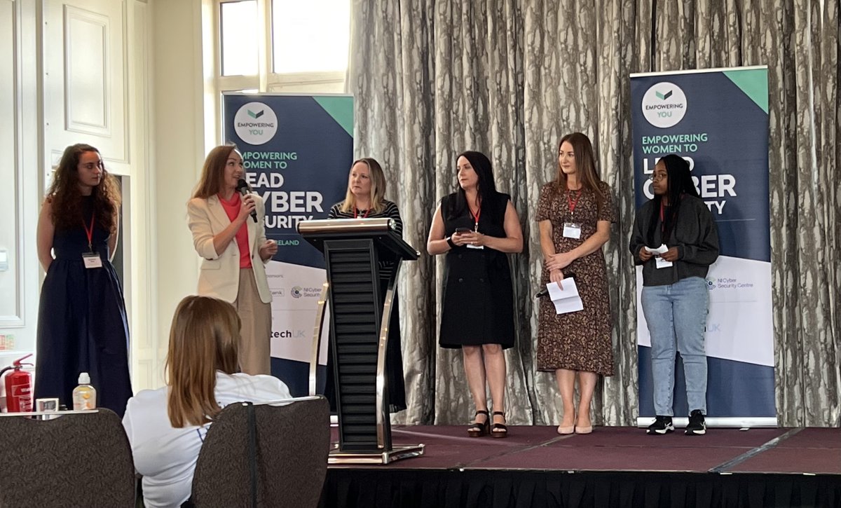 keithlippert_'s tweet photo. Fantastic afternoon at the Empowering Women to Lead Cyber Security graduation event at the @europahotel Belfast. Congratulations to our Cybersecurity Awareness and Comms Specialist, Victoria Logan on graduating from the #cybersecurity Programme. 

#workplacediversity #nicyber https://t.co/xxrT52meWk
