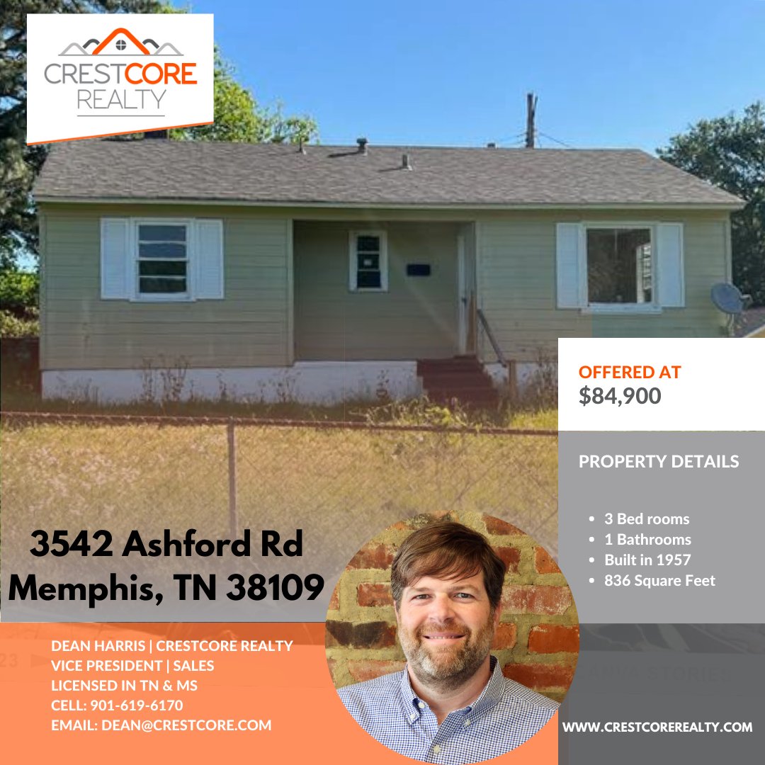INVESTOR SPECIAL!!! Check out this investment property! 

#realestate #realestateinvestment #Justlisted #entrepreneur #sold #broker #mortgage #homesforsale #ilovememphis #memphistennessee #Memphis