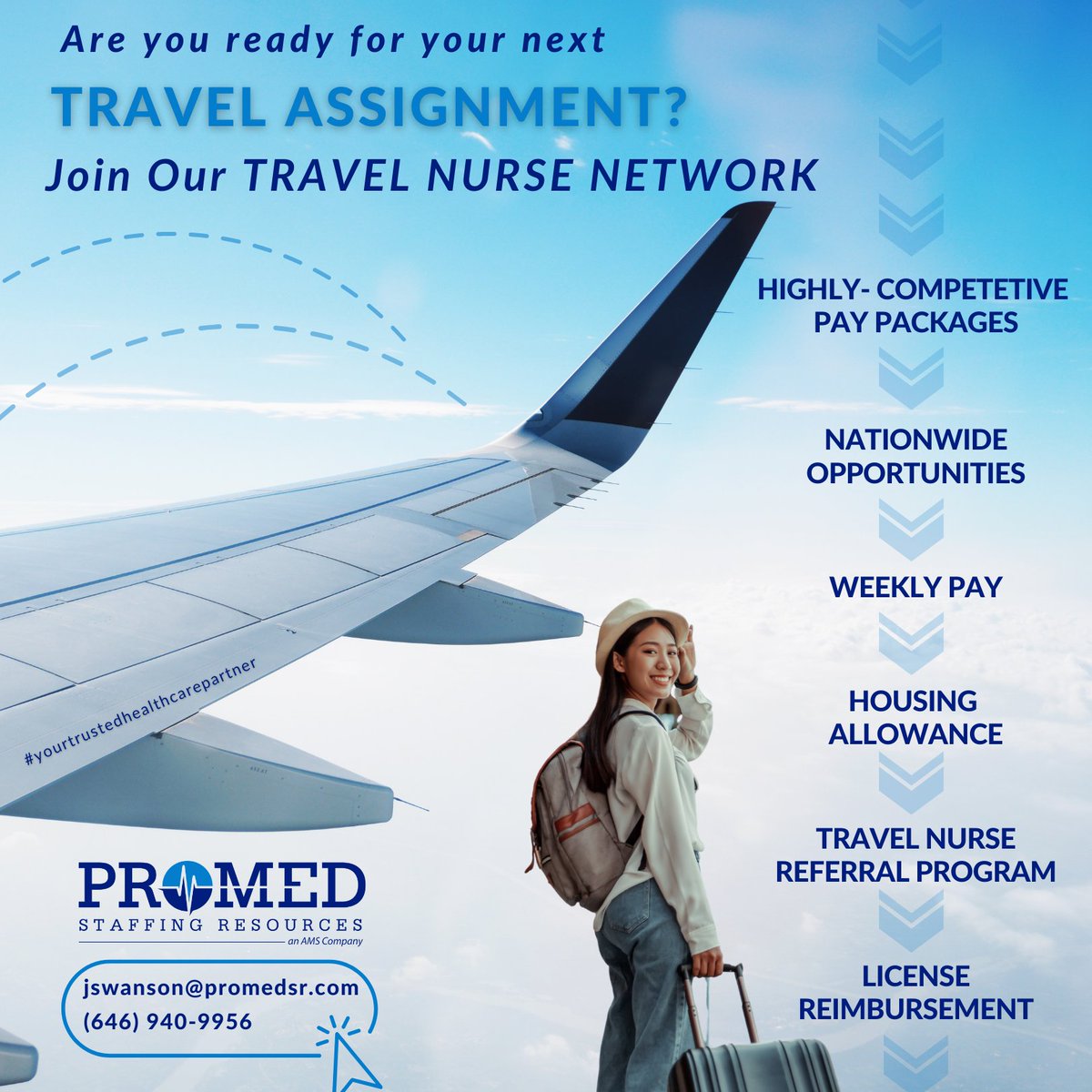 promed_staffing's tweet image. #registerednurses, seeking an incredible #travelassignment this summer? Join our #travelnursenetwork and contact Jessica today at (646) 940-9956 or email her your resume at jswanson@promedsr.com to apply.
       
#nurse #travelrn #hiring #promedsr #yourtrustedhealthcarepartner