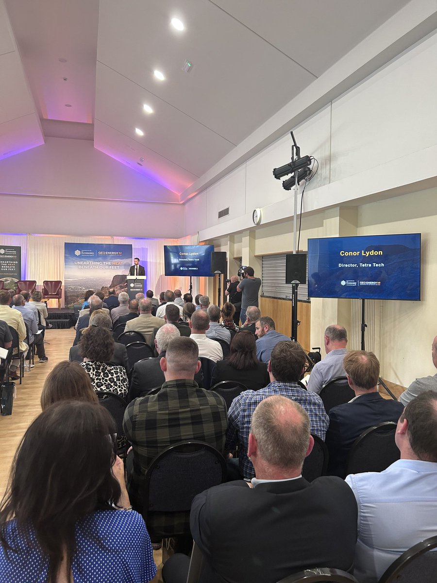 GeoEnergy NI (@geoenergyni) on Twitter photo Conor Lydon, Director, <a href="/TetraTechEurope/">Tetra Tech Europe</a> speaks about the power and potential of the #geothermal sector in Northern Ireland, “with a strong team of experts behind the project, it is an exciting time in the geothermal sector.” Conor Lydon, Director, <a href="/TetraTechEurope/">Tetra Tech Europe</a> speaks about the power and potential of the #geothermal sector in Northern Ireland, “with a strong team of experts behind the project, it is an exciting time in the geothermal sector.”