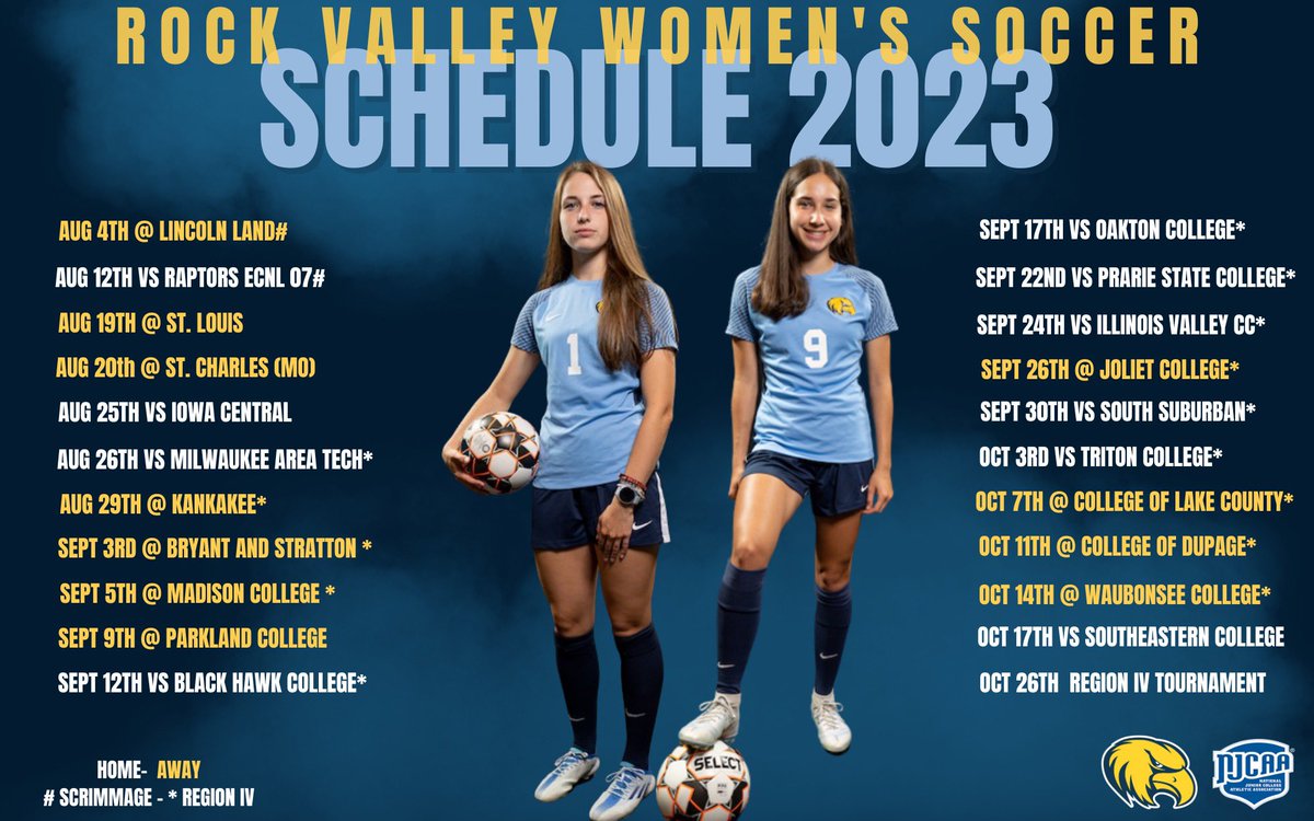 Our 2023 schedule is set⚽️🦅