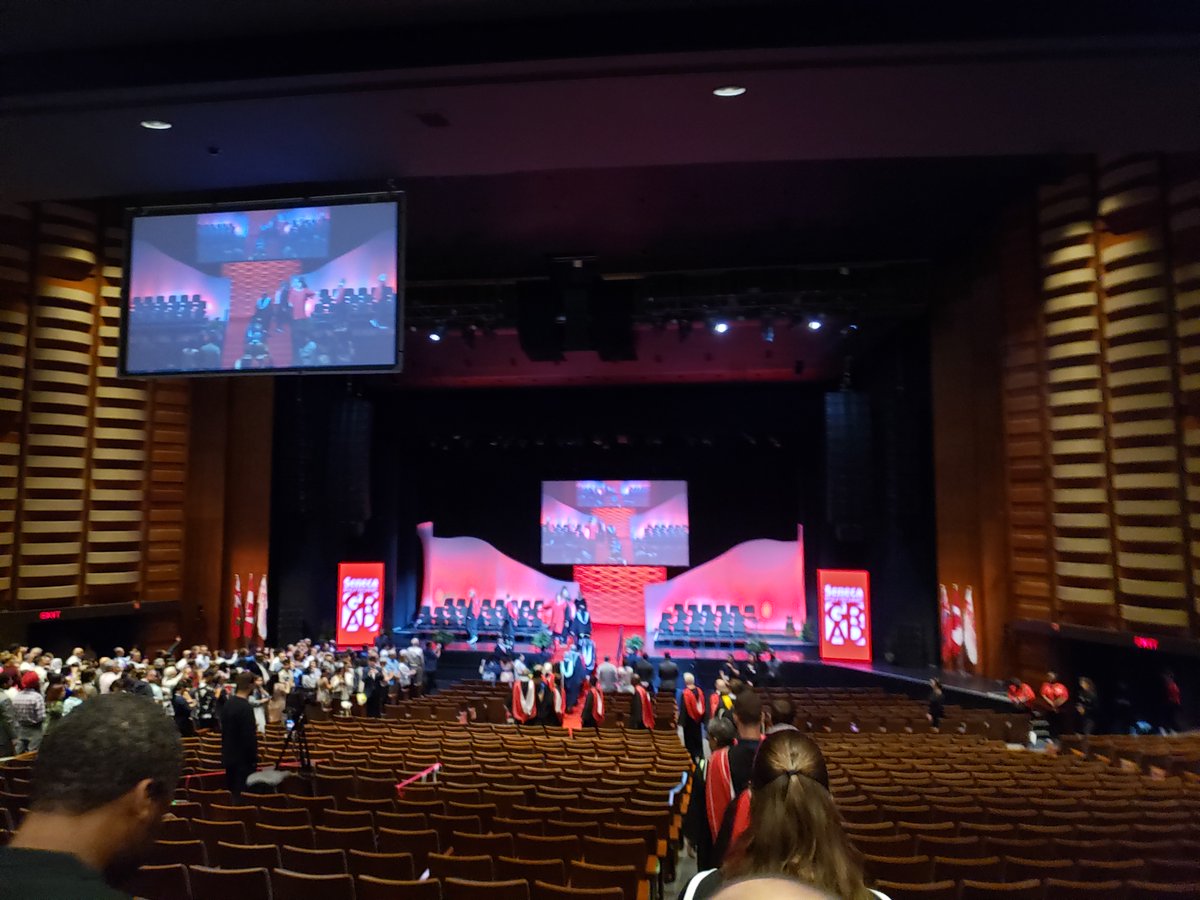 PugsleySeneca's tweet photo. This never gets old!
Amazing view as the room continues to fill up during our Seneca Convocation week! 
Sunday was Day 3 of 6, w/ 2 per day #outstanding  
#congratulations to everyone, each and every day! 

#Senecaproud @SenecaFire72 #SenecaFire50th #LearnItLiveIt @SenecaCollege https://t.co/h5zoAg5rSh