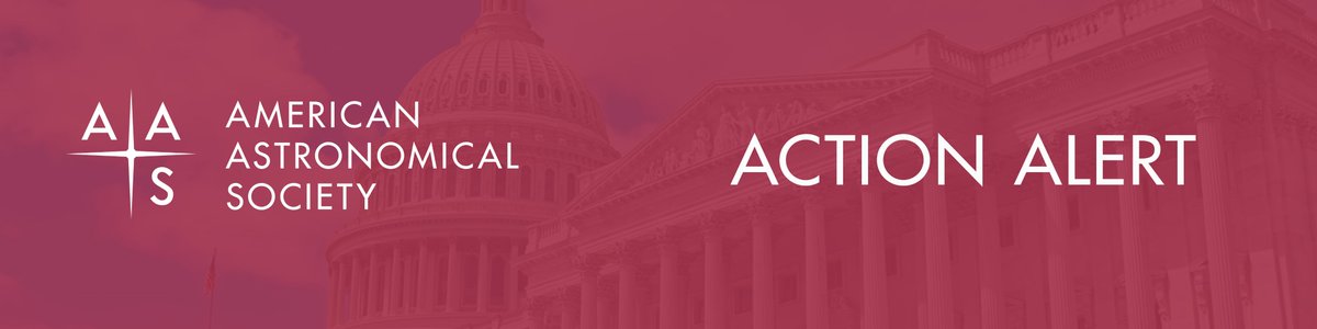 American Astronomical Society (AAS) (@aas_office) on Twitter photo 🚨 Call your congresspeople now to ask for support to fund <a href="/NASA/">NASA</a> and <a href="/NSF/">U.S. National Science Foundation</a>, protect these agencies from severe budget cuts, and let them know how important federal funding is for the astronomical sciences in the United States. aas.org/advocacy/get-i… #astronomy 🚨 Call your congresspeople now to ask for support to fund <a href="/NASA/">NASA</a> and <a href="/NSF/">U.S. National Science Foundation</a>, protect these agencies from severe budget cuts, and let them know how important federal funding is for the astronomical sciences in the United States. aas.org/advocacy/get-i… #astronomy