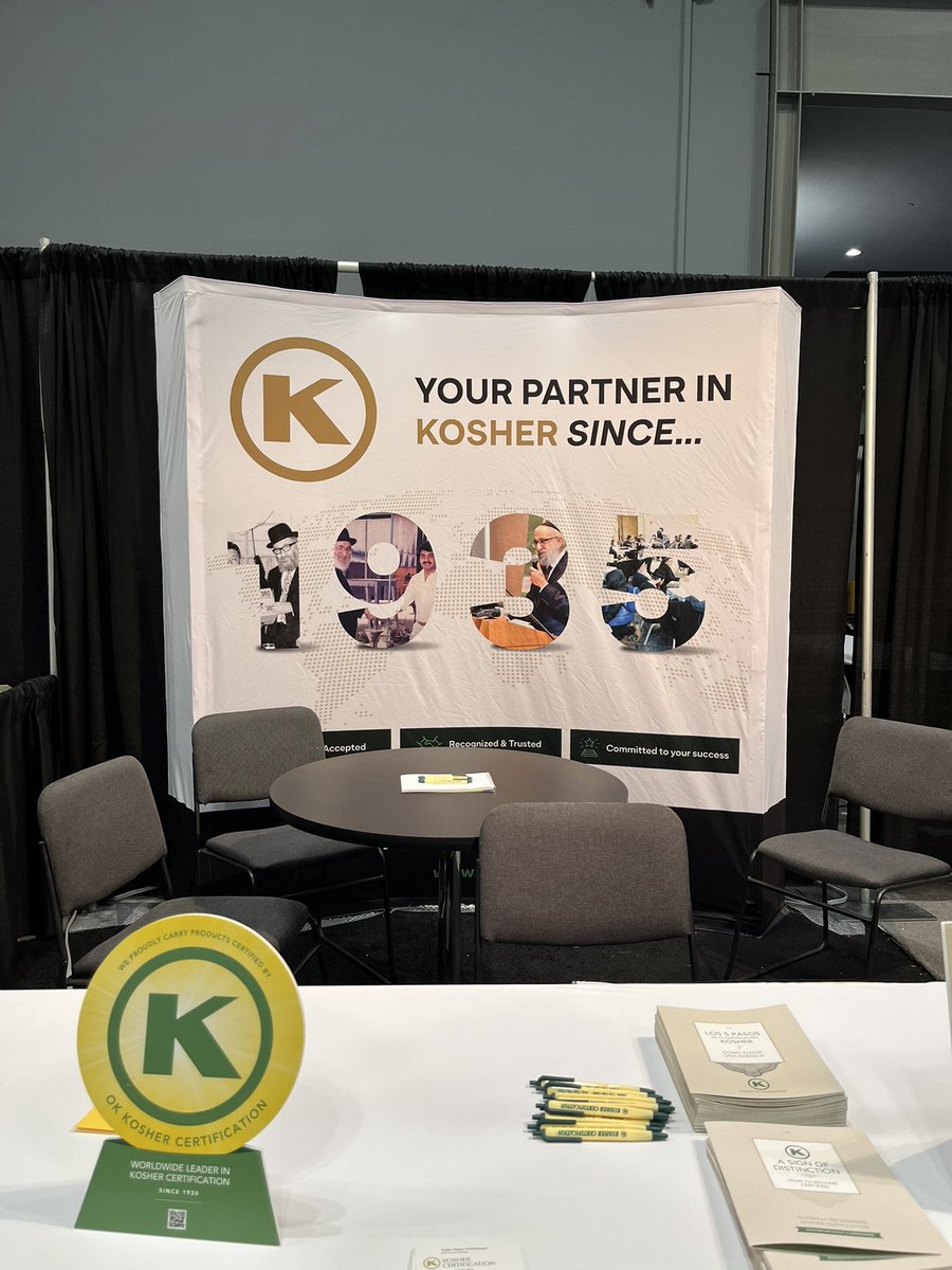 #FancyFoodShow Day 2, let's go! 
Booth 2582, we'll be here all day to talk kosher certification, because that's what we do, 🆗?