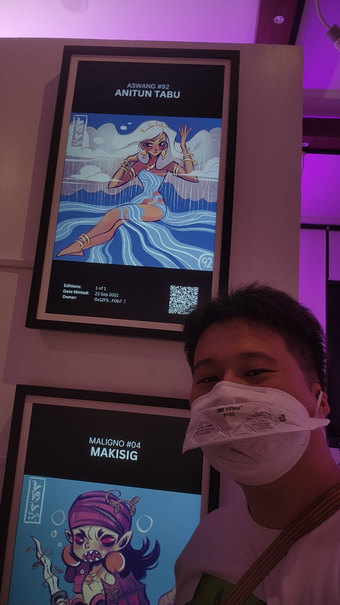 I met ASWANG #92, ANITUN TABU (owned by ethyl on Opensea) at the #IamAswang Solo Art Show!
