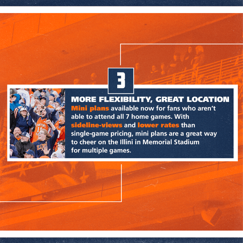 IlliniFootball's tweet photo. Get the tickets that work best for your famILLy!

No matter how you get there, having you in Memorial Stadium this year is what matters. 

#Illini // #HTTO // #FamILLyFirst