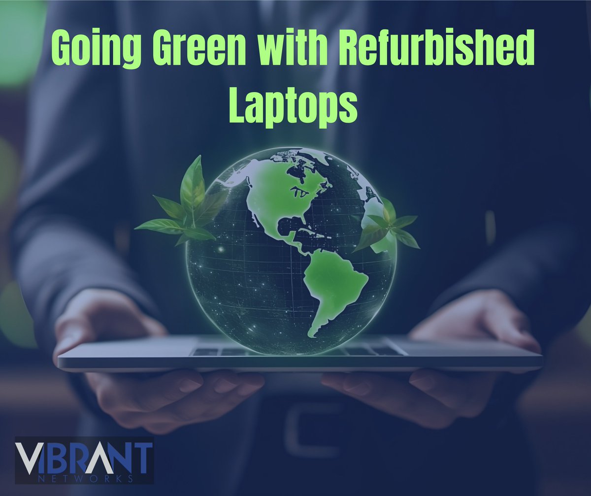 Every business should know about refurbished laptops. If you want to save money, stay ahead of the game, AND save the planet, read our latest article on the power of refurbished hardware now! rpb.li/C6Y

#refurbedtech #refurbedlaptops #goinggreen #VibrantNetworks