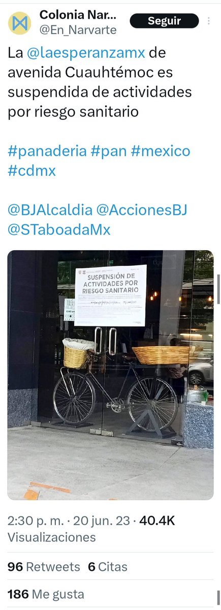 SUSPENDEN actividad  establecidos, los SEMIFIJOS cuándo?🙏 en @BJAlcaldia
@inveacdmx
@CDMX_SIBISO
@DuniaLudlow
@ElGloboOficial Etiopía
@SSaludCdMx
@RETWEET_CDMX
@PoderBj
@NarvarteIV_Voz
@CDHCMX
@PoderCiudadTV
@floresaquino
@desdecabina11
@EvidenciaCdMx
@unicatvam
#Reubicacion