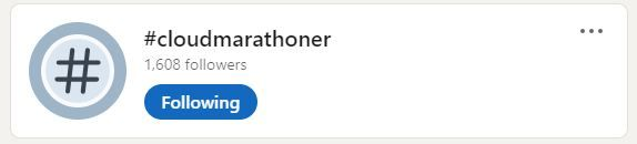 #THANKYOUALL 👨‍👩‍👧‍👦 who joined the #cloudmarathoner ⛅🏃‍♂️🏃‍♀️ #community in the last few weeks!
Thanks for #sharing posts and being #awesome 🙌 🎉🎈
[Blogged] 👉linkedin.com/posts/elkhanyu… 
#cloudjourney #MVP #MVPBuzz
@_CloudFamily @CloudLunchLearn
@AzureCrazy @MSCSUG @ComeCloudWithUs