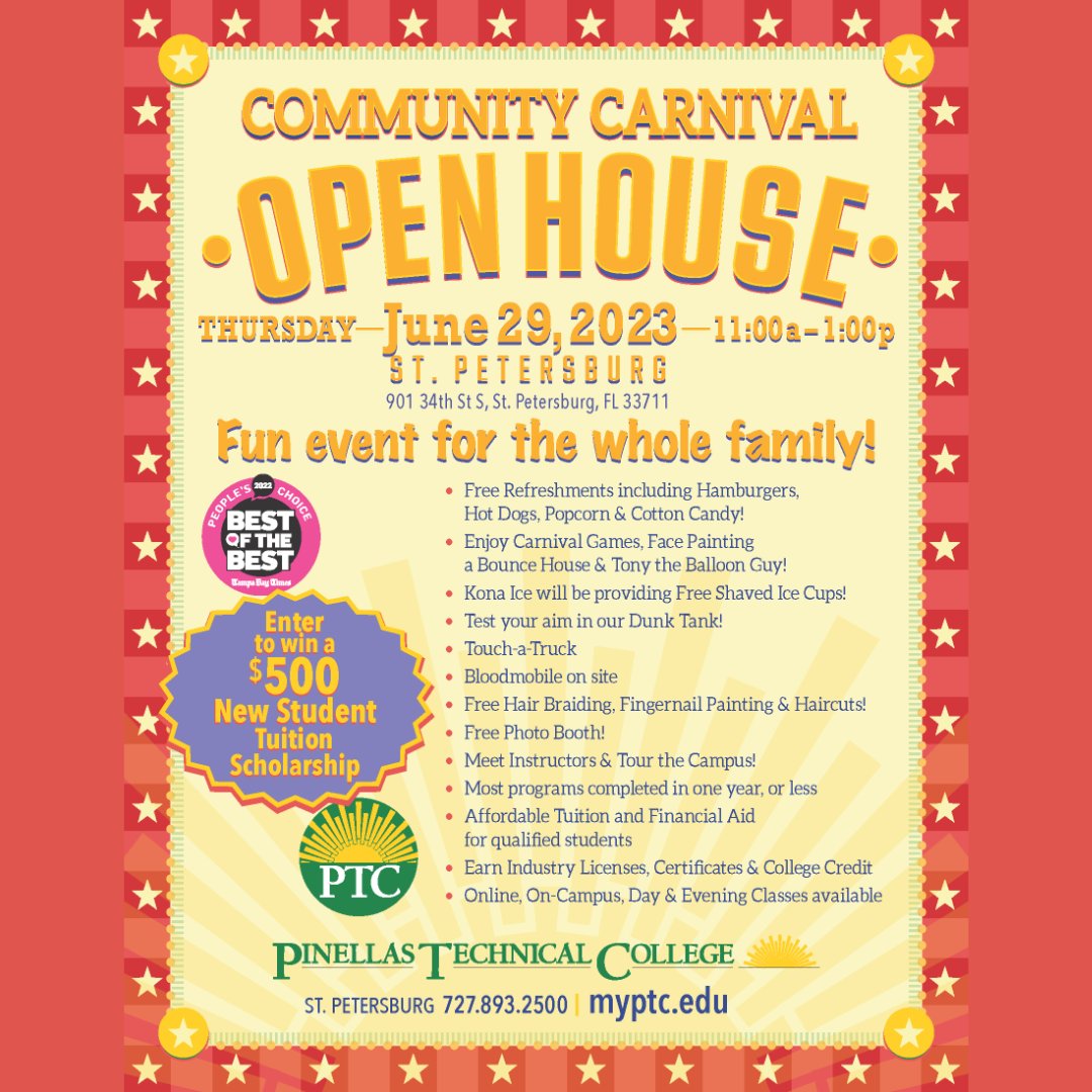This Thursday!!  Don't miss it!

#PTCProud #CommunityCarnival #FamilyEvent #OpportunityStartsHere