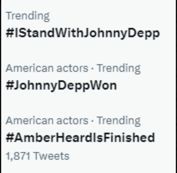 #JohnnyDeppWon #IStandWithJohnnyDepp #JohnnyDeppIsALegend #JohnnyDeppRises #JohnnyDeppIsASurvivor #JohnnyDeppIsARockStar #johnnydeppgotjustice #HollywoodVampires