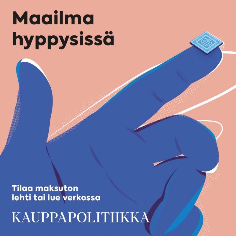 Jos puolijohteiden saanti vaikeutuu, digitaalinen maailmamme halvaantuu.

Kauppapolitiikka-lehden teemana puolijohteet ja geopolitiikka. Asiaa myös
🔹 osaajapulasta
🔹 kaupanesteistä
🔹 tuontituotteiden ilmastovaikutuksista
🔹 ja paljon muusta!

kauppapolitiikka.fi
<a href="/kauppapol/">Kauppapolitiikka</a>