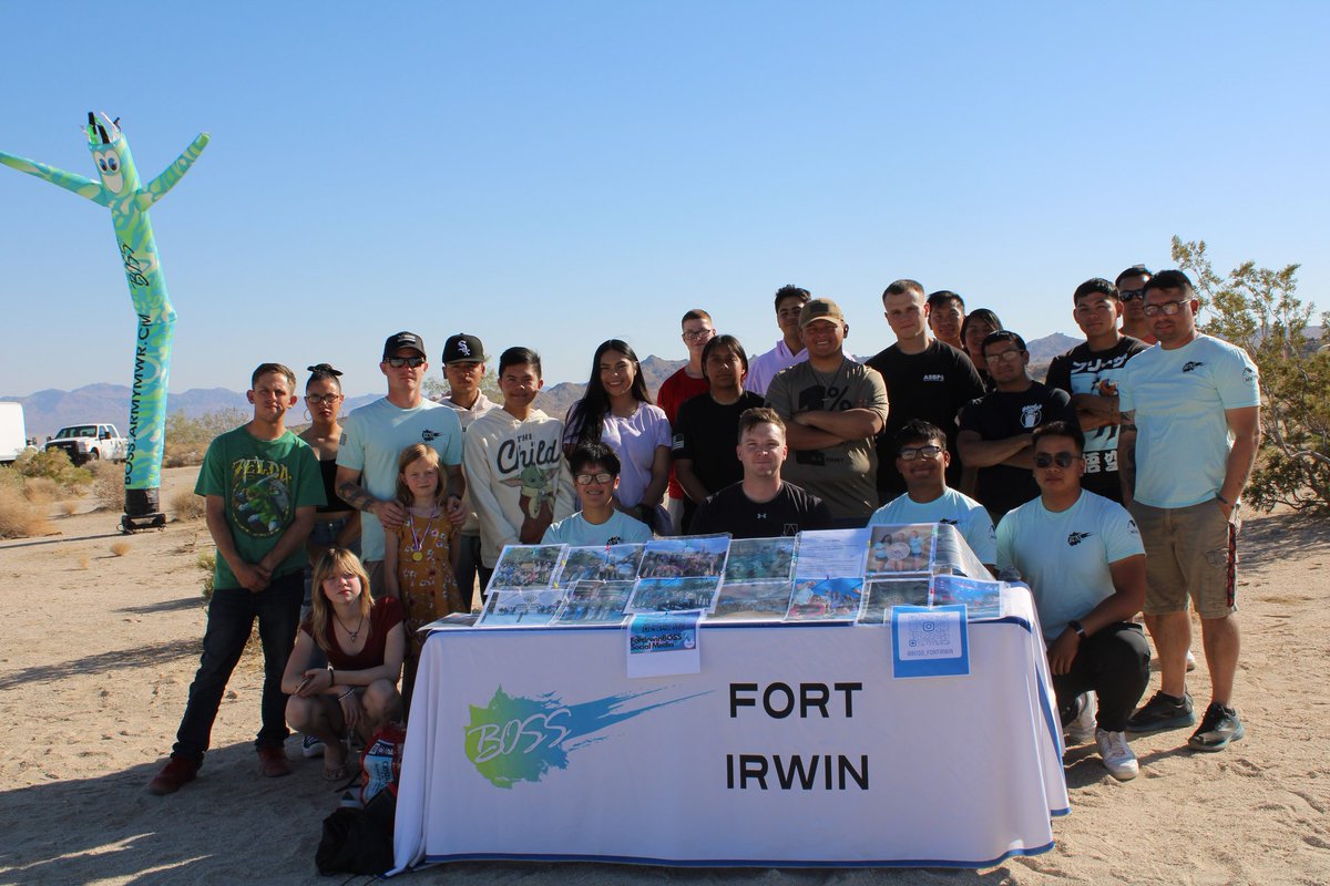BOSSFortIrwin's tweet image. Fort Irwin BOSS had a fantastic turnout for our volunteer event at this year's freedomfest, BOSS continues to have outstanding turnouts from our single soldiers to support our community!
#beallyoucanbe #community #USArmy #volunteering