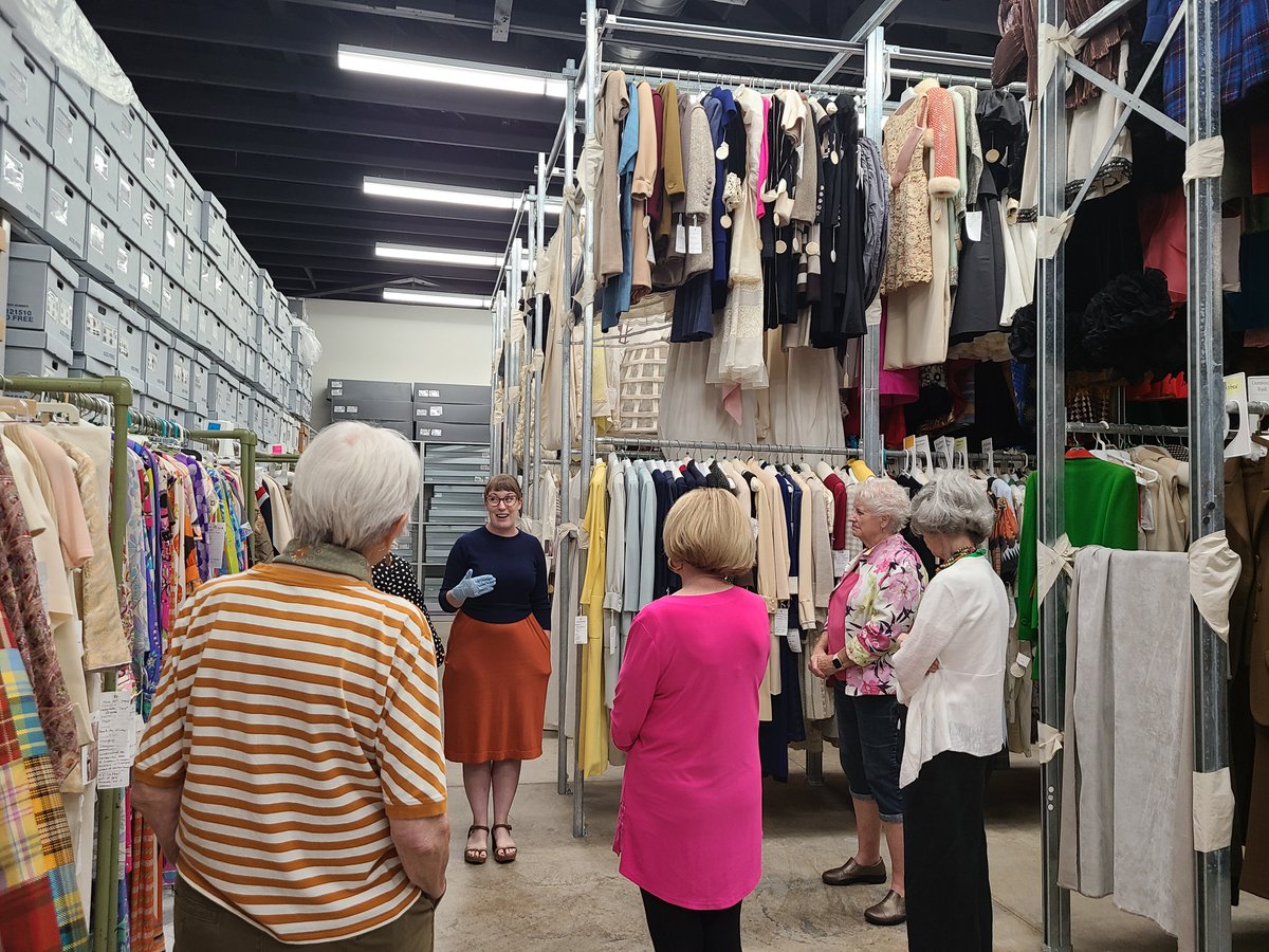 Osher Lifelong Learning Institute at UNT (@olliunt) on Twitter photo On Friday, members were able to visit Annette Becker and Ailie Pankonien of the <a href="/UNTCVAD/">UNT College of Visual Arts & Design</a> Texas Fashion Collection to learn all about the steps they take to make sure their artifacts are protected from the effects of pests, natural disasters, and more. On Friday, members were able to visit Annette Becker and Ailie Pankonien of the <a href="/UNTCVAD/">UNT College of Visual Arts & Design</a> Texas Fashion Collection to learn all about the steps they take to make sure their artifacts are protected from the effects of pests, natural disasters, and more.