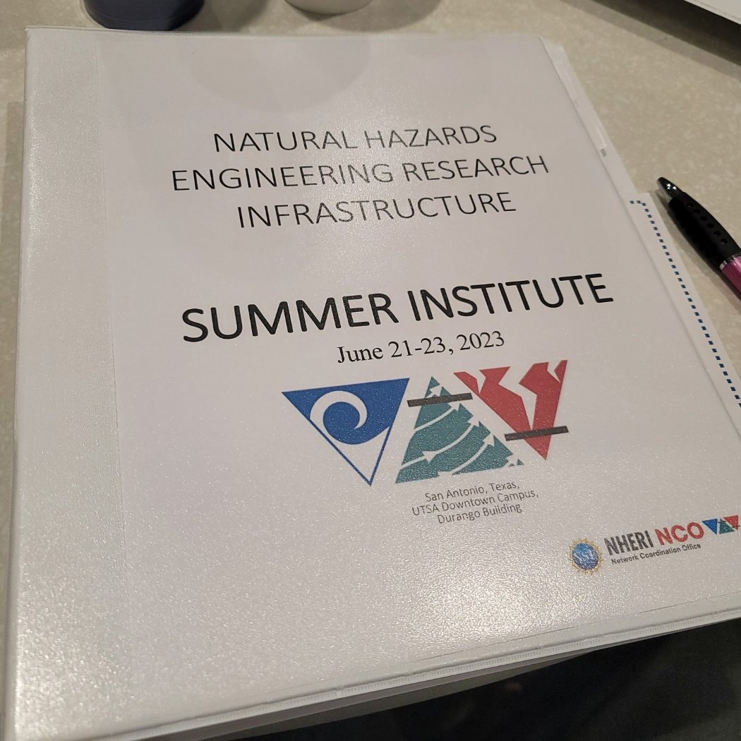 🗓️Had an amazing time at the NHERI Summer Institute last week! It was such a valuable experience connecting with fellow researchers and diving into the world of NHERI. Huge shoutout to the organizers for putting together this fantastic event! 👏 #NHERISpotlight @NheriEco