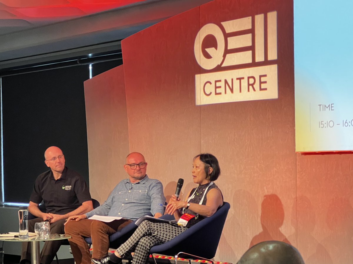 risbytv's tweet photo. Some great insights from @cab4dj - big plans at the QEII as they move forward with a major refresh bringing in new ways of working, stressing the importance of specialist consultants and groups like @AVIXA #upstream https://t.co/6EXHKbbgHF