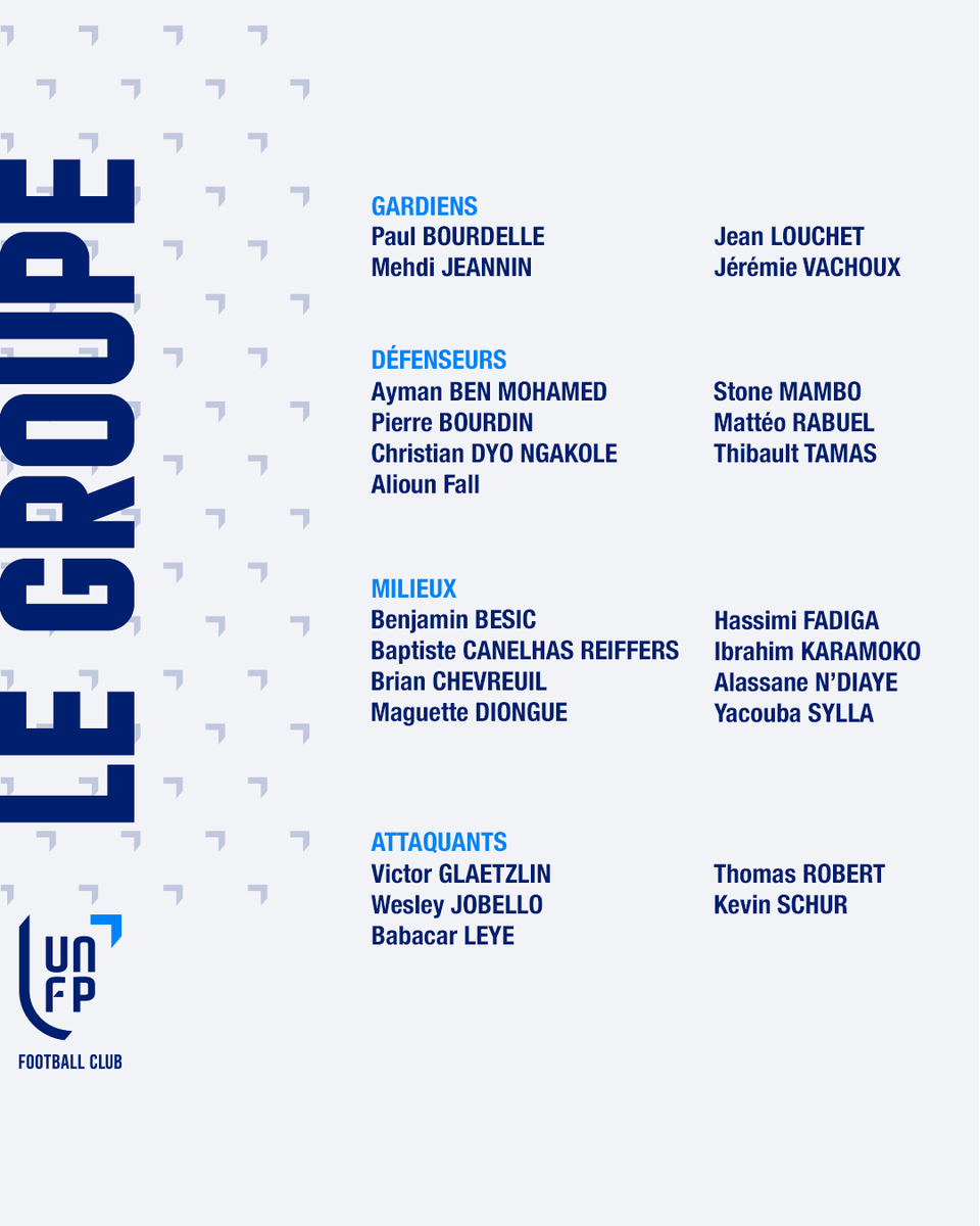 ✅ Voici le groupe de joueurs qui va débuter la préparation avec l'UNFP Football Club, édition 2023.

#UNFPFootballClub #teamUNFP #rebondir #hardwork #letsgo