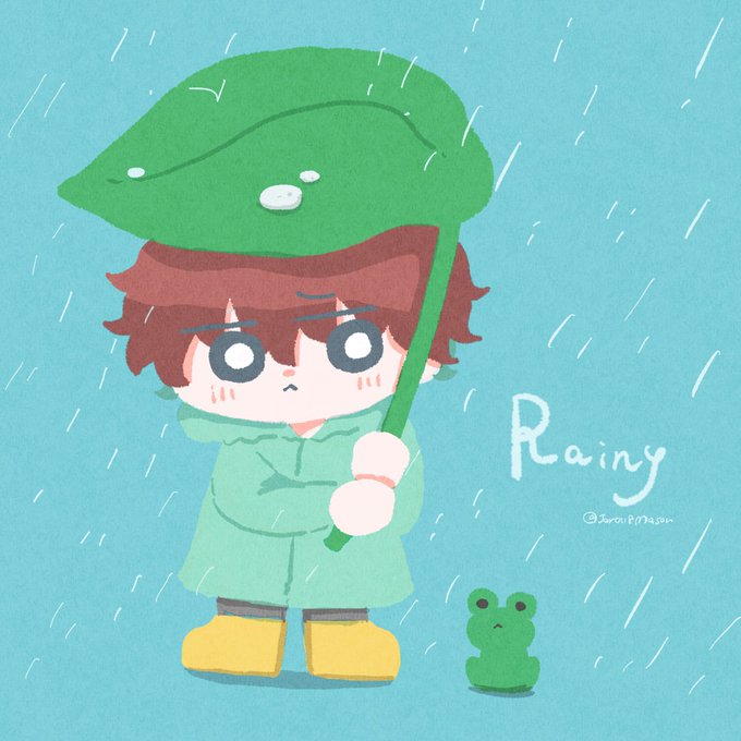 「frog rain」 illustration images(Latest)