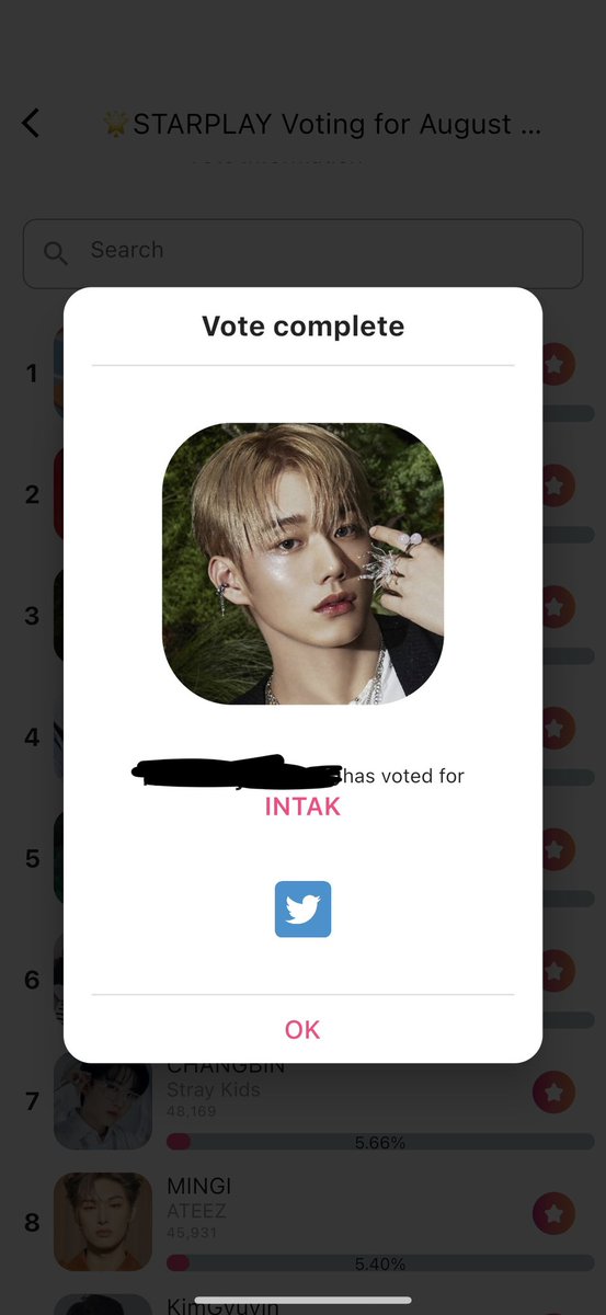 ARE YOU VOTING FOR INTAK ON STARPLAY 🫵🏽🤯⁉️