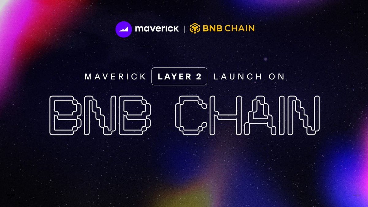 Maverick’s on <a href="/BNBCHAIN/">BNB Chain</a> ⚡

We are thrilled to bring the cutting edge DeFi infrastructure to the BNB Smart Chain with a novel Dynamic Distribution AMM and massive capital efficiency.

🚀 Launch app: app.mav.xyz/pools?chain=56

1/4
