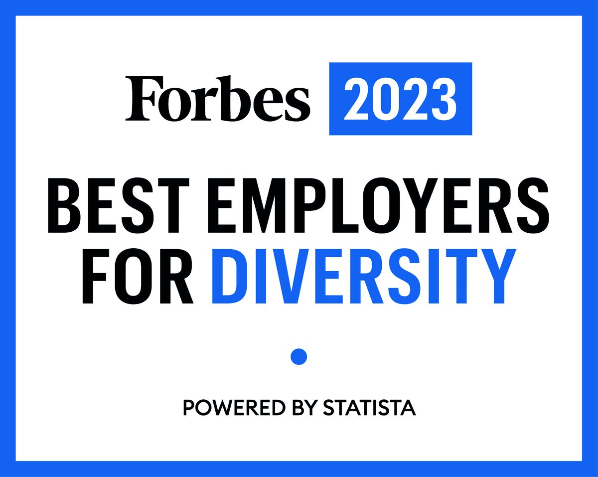 We are honored to be ranked #10 on @Forbes’ 2023 Best Employers for Diversity list, now five years running. We’re fully committed to fostering a culture of belonging, and to embedding #diversity, #equity, and #inclusion into every aspect of our business. forbes.com/lists/best-emp…