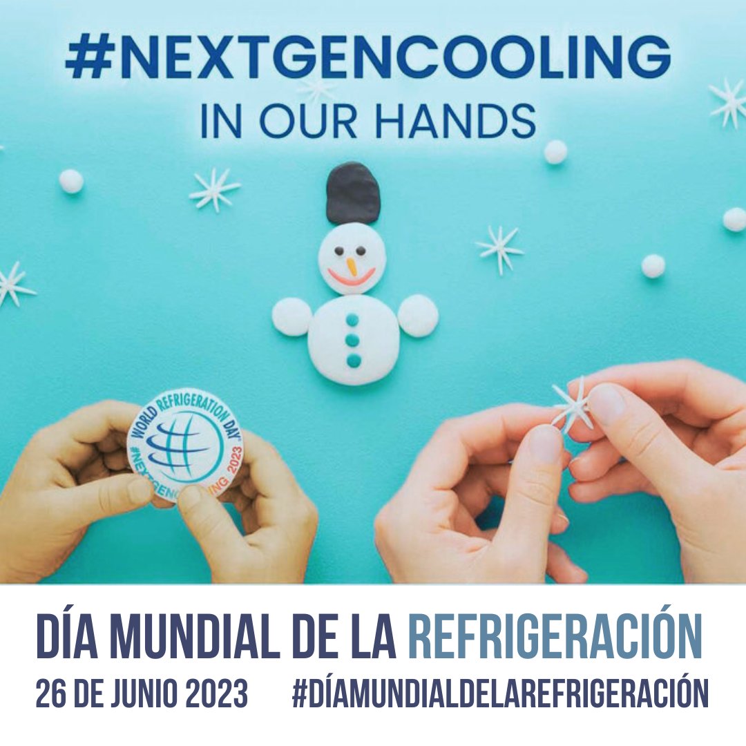 UnidadOzono_CL's tweet photo. Celebramos el Día Mundial de la Refrigeración. Este 26 de junio, nos unimos para conmemorar a las personas y tecnologías que hacen posible los entornos con temperatura controlada en los que vivimos.
#DíaMundialdelaRefrigeración #NextGenCooling #WREFD23 @MMAChile https://t.co/GY91d9GUzC