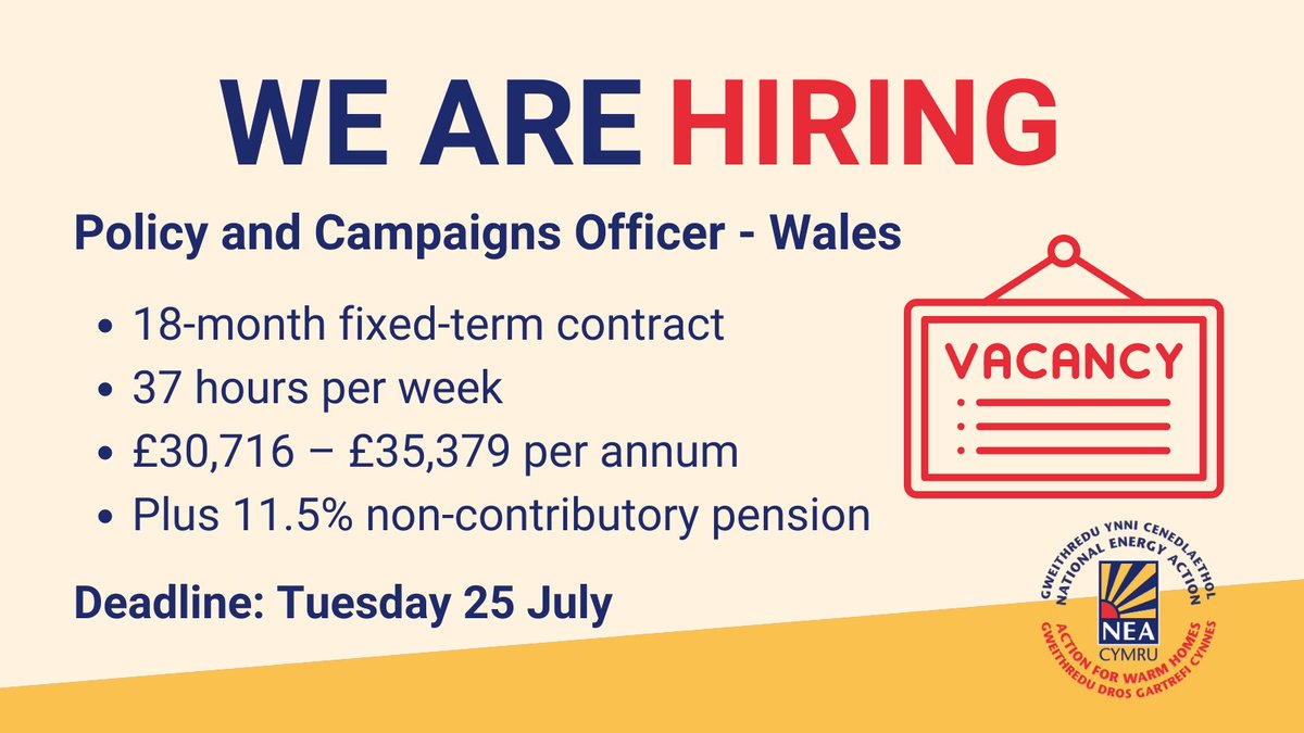 We're recruiting a Policy and Campaigns Officer in Wales to help enhance our advocacy and engagement. Come join us. Find about more about the role here: shorturl.at/pDT59 #PolicyJobs #CharityJobs