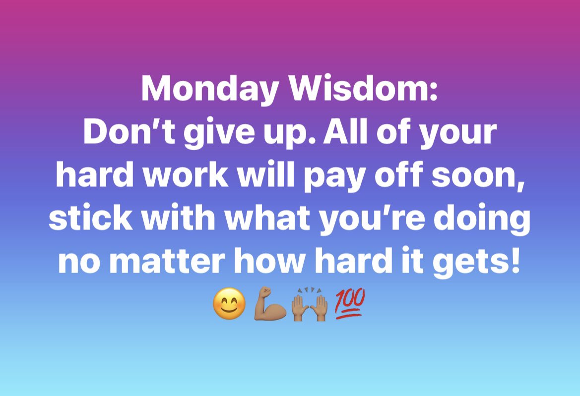 #mondaymotivation #dontgiveup #positivevibes #winningmindset #youwillwin #strengthandwisdom